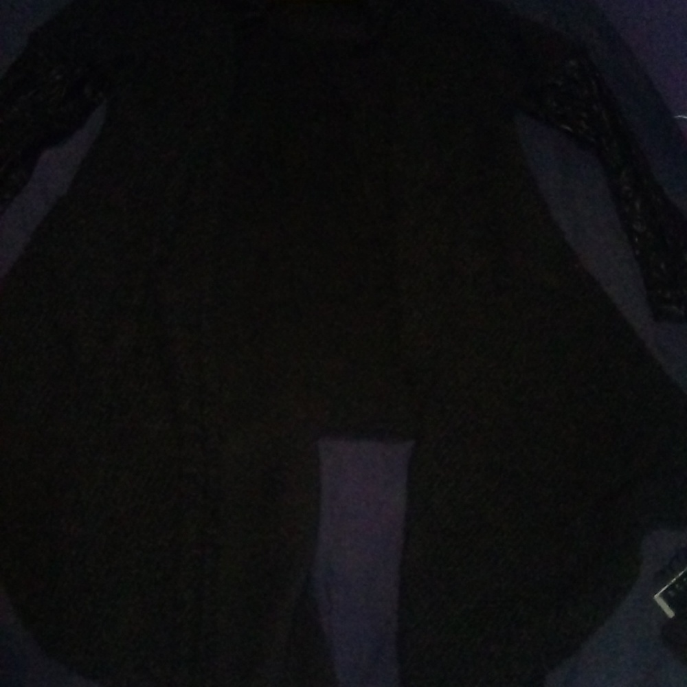 Long black fall sweater By Punk Rave - Picture 3 of 4